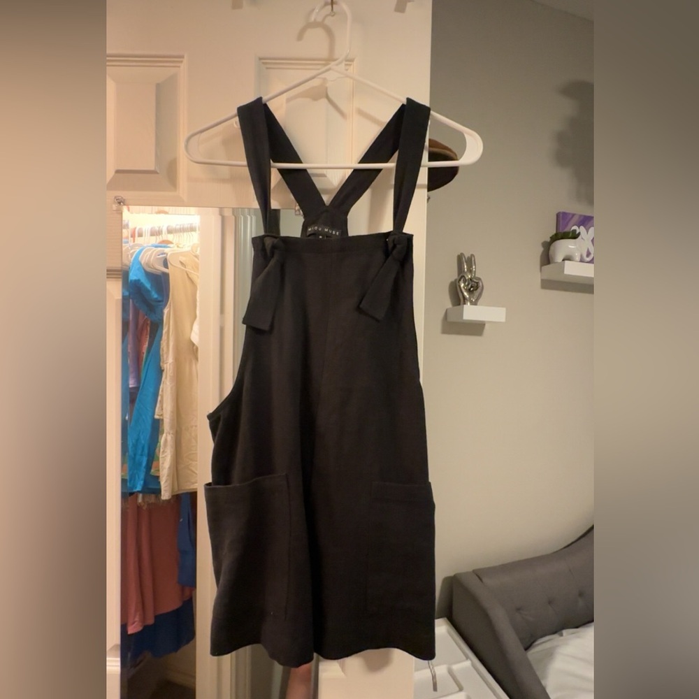 Miou Muse Black Spring Romper-Size Small
